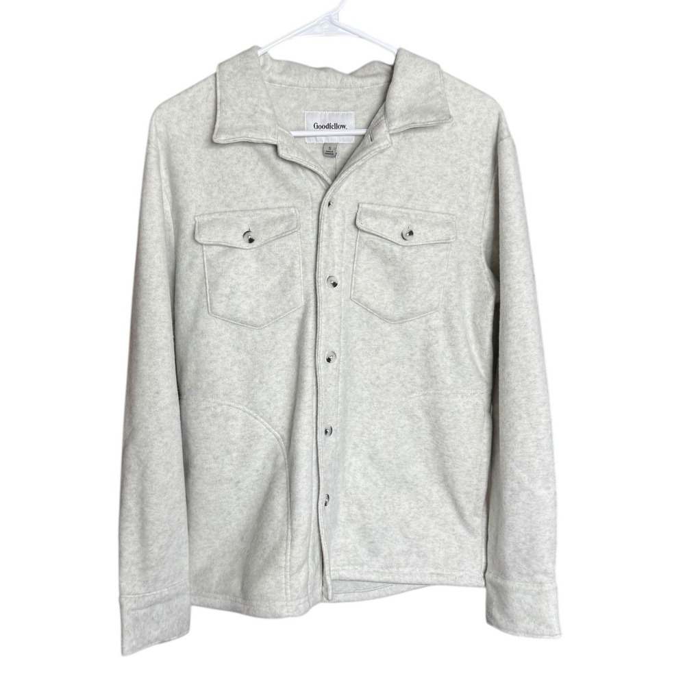 Goodfellow Women's Oversized Gray Sherpa Jacket Small Oversized Warm - Picture 1 of 5